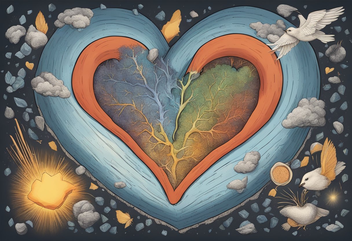 A heart surrounded by tallow, with myths being shattered and facts emerging